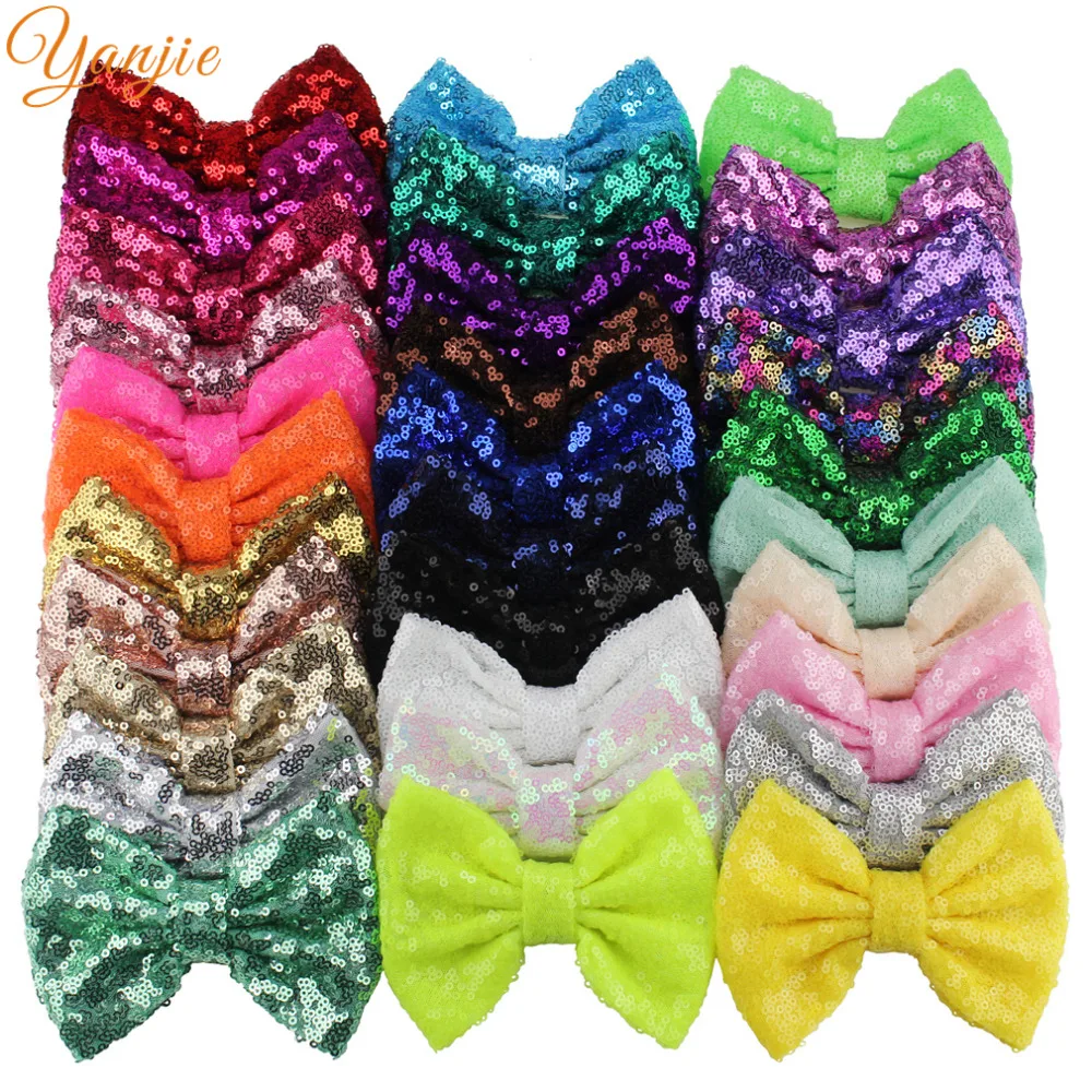 500pcs/lot 5" Big Sequin Hair Bow WITHOUT Hair Clips Girls Solid Glitter Knot Bow For Kids DIY Headband Hair Accessories
500pcs/lot 5" Big Sequin Hair Bow WITHOUT Hair Clips Girls Solid Glitter Knot Bow For Kids DIY Headband Hair Accessories