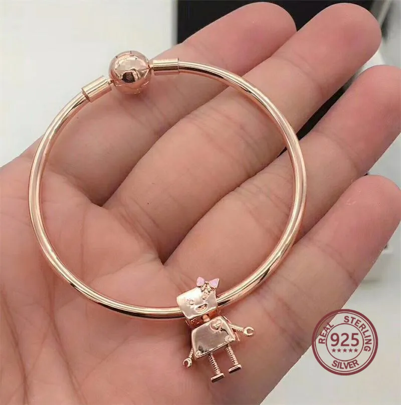 Kristie Robot Charm Bracelet 925 Sterling Silver Original Fit Bracelets Pan Female Jewels Of Good Quality Wholesale Fret Free Rose Gol
Kristie Robot Charm Bracelet 925 Sterling Silver Original Fit Bracelets Pan Female Jewels Of Good Quality Wholesale Fret Free Rose Gol