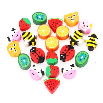 24pcs/lot Creative Watermelon Strawberry Fruit Animal Style Kawaii Eraser Children Kids Pencil Eraser School Office Supplies 
24pcs/lot Creative Watermelon Strawberry Fruit Animal Style Kawaii Eraser Children Kids Pencil Eraser School Office Supplies