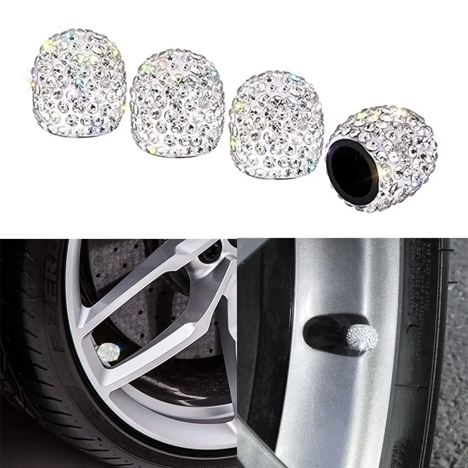 4Pcs/Set Soft Clay Rhinestone Car Tire Valve Caps Diamond Shining Dustproof Caps Car Accessories Auto Decoration
4Pcs/Set Soft Clay Rhinestone Car Tire Valve Caps Diamond Shining Dustproof Caps Car Accessories Auto Decoration