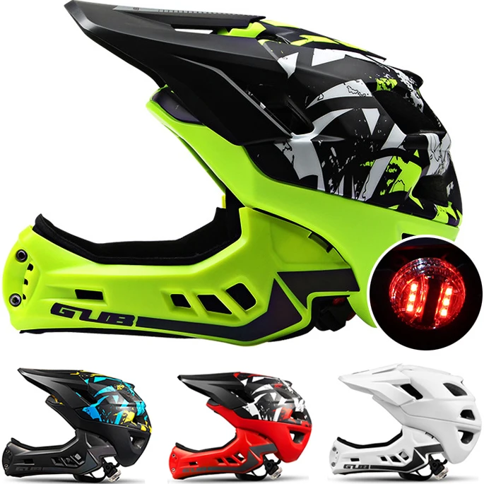 Kids Full Face Bicycle Helmet LED Light/Reflect Strip/Detachable Chin Guard MTB/Road Cycling Helmet Skateboard Sports Safety Cap
Kids Full Face Bicycle Helmet LED Light/Reflect Strip/Detachable Chin Guard MTB/Road Cycling Helmet Skateboard Sports Safety Cap