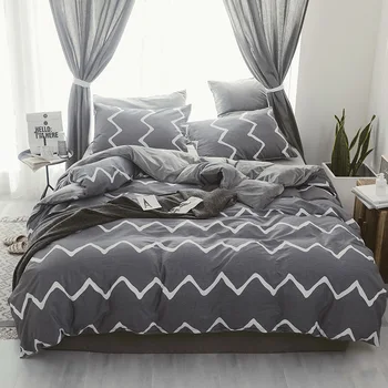 2018 Winter Thickening AB Side Bedding Sets Stripe Printed Duvet Cover Set 4pcs Bed Clothes Adult Bed Set Man Duvet Flat Sheet
2018 Winter Thickening AB Side Bedding Sets Stripe Printed Duvet Cover Set 4pcs Bed Clothes Adult Bed Set Man Duvet Flat Sheet