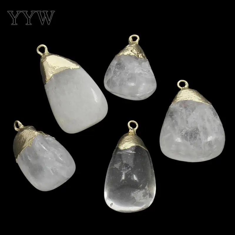Clear quartz natural crystal Pendant Jewelry For Men with Zinc Alloy gold color DIY making New Fashion Statement Jewelry
Clear quartz natural crystal Pendant Jewelry For Men with Zinc Alloy gold color DIY making New Fashion Statement Jewelry