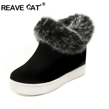 REAVE CAT Shoes woman High platform Flock Faux fur Fashion Casual Autumn winter shoes Black Zapatos de mujer Increased Hot A1459
REAVE CAT Shoes woman High platform Flock Faux fur Fashion Casual Autumn winter shoes Black Zapatos de mujer Increased Hot A1459