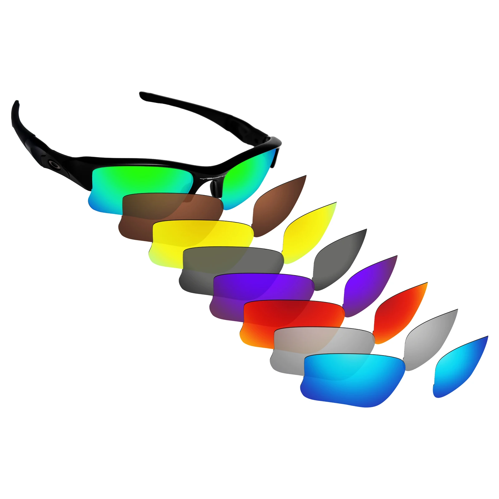 ToughAsNails Polarized Replacement Lenses for Oakley Flak Jacket XLJ Frame - Varieties
ToughAsNails Polarized Replacement Lenses for Oakley Flak Jacket XLJ Frame - Varieties