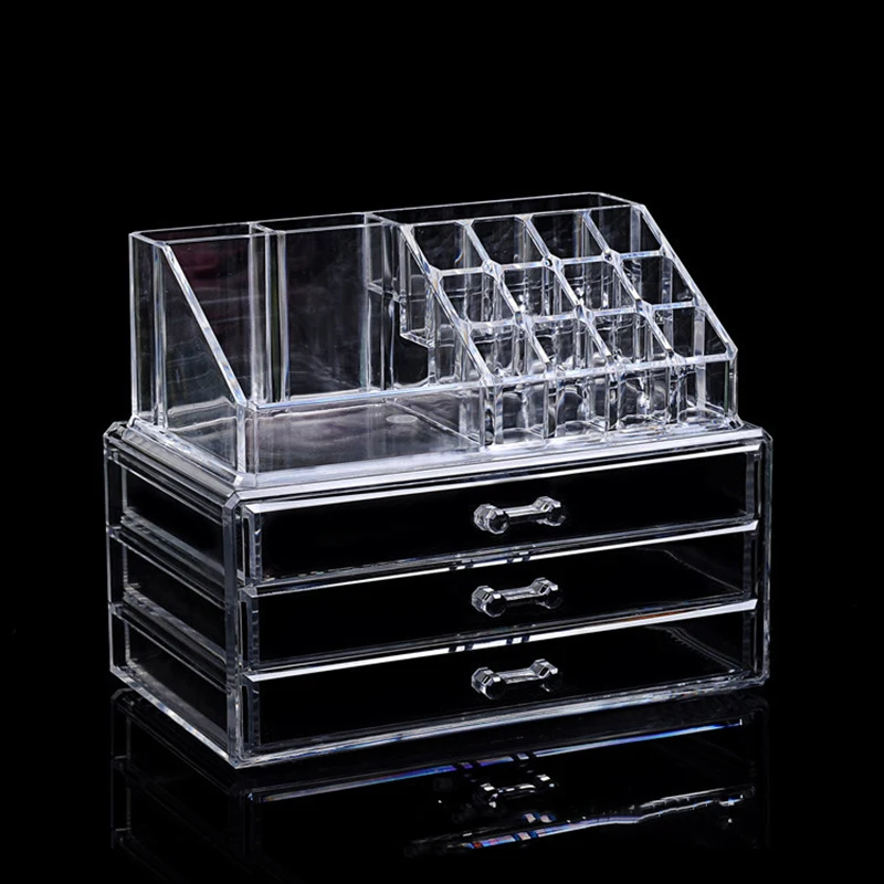 Transparent Acrylic Makeup Organizer Drawers Set Box Woman Cosmetic Lipstick Brushes Holder Container Clear Jewelry Display Case
Transparent Acrylic Makeup Organizer Drawers Set Box Woman Cosmetic Lipstick Brushes Holder Container Clear Jewelry Display Case