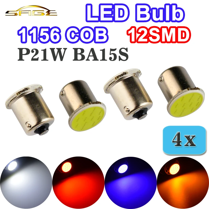Hippcron LED Bulb 1156 BA15S COB P21W 12SMD White / Red / Blue / Yellow Car Bulbs Auto Lamps 12V RV Truck Vehicle Lights (4 PCS)
Hippcron LED Bulb 1156 BA15S COB P21W 12SMD White / Red / Blue / Yellow Car Bulbs Auto Lamps 12V RV Truck Vehicle Lights (4 PCS)