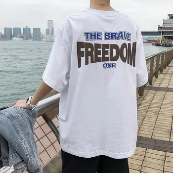 2019 New Summer Trend Men's Ins Wind Short-sleeved Korean Print Harajuku Sports Cotton Loose Casual T-shirt
2019 New Summer Trend Men's Ins Wind Short-sleeved Korean Print Harajuku Sports Cotton Loose Casual T-shirt