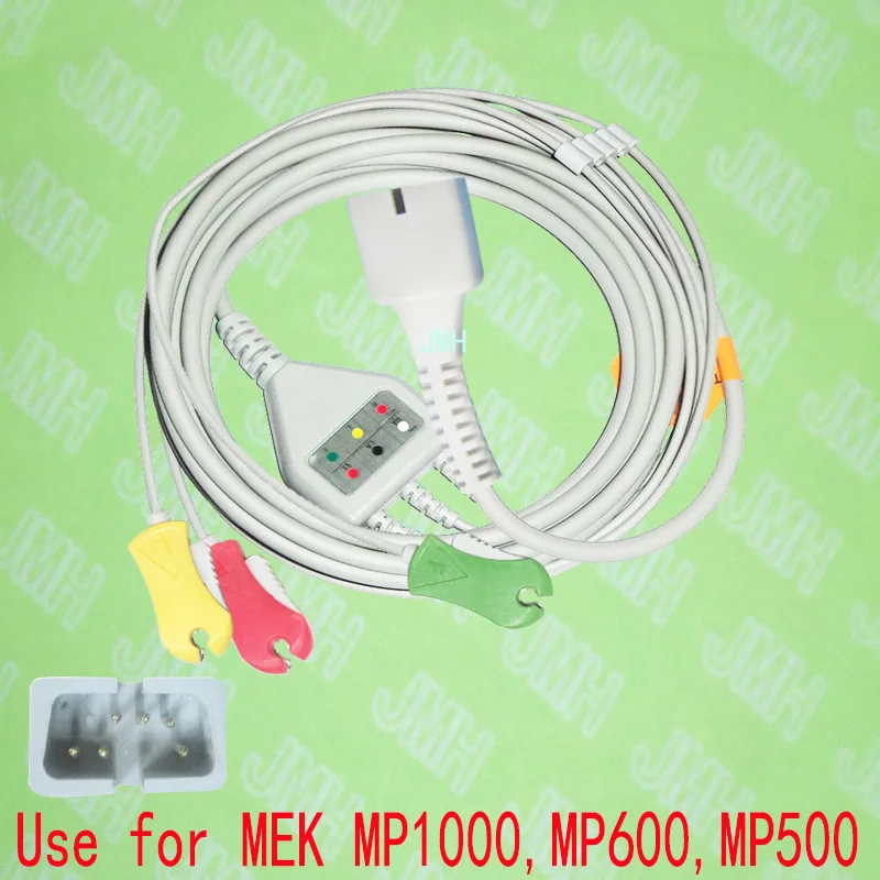 Compatible with DB9 6pin MEK MP1000,MP600 and MP500 ECG Machine the one-piece 3 lead cable and clip leadwire,IEC or AHA.
Compatible with DB9 6pin MEK MP1000,MP600 and MP500 ECG Machine the one-piece 3 lead cable and clip leadwire,IEC or AHA.