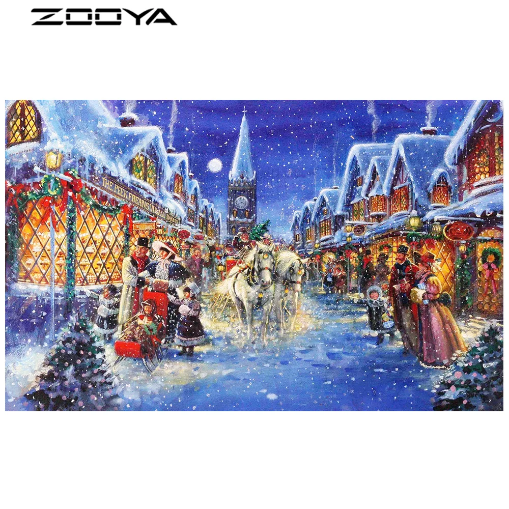 ZOOYA Diamond Painting 3D DIY Sale Diamond Embroidery Christmas Street View Cross-Stitch Kits Embroidery With Diamonds RF806
ZOOYA Diamond Painting 3D DIY Sale Diamond Embroidery Christmas Street View Cross-Stitch Kits Embroidery With Diamonds RF806