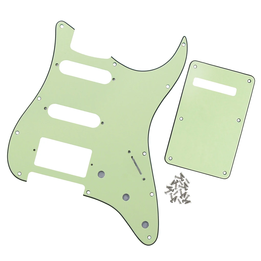 3Ply Guitar Pickguard Scratch Plate SSH & Back Plate & Screws for American/Mexican Standard FD Strat Style Guitar,Mint Green
3Ply Guitar Pickguard Scratch Plate SSH & Back Plate & Screws for American/Mexican Standard FD Strat Style Guitar,Mint Green