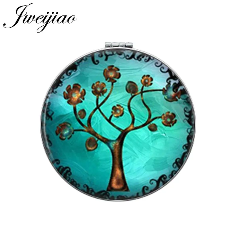 JWEIJIAO Gree Life Tree Golden Leaf Round Makeup Mirror Mini Folding Compact Pocket Mirror Portable 1X/2X Magnifying
JWEIJIAO Gree Life Tree Golden Leaf Round Makeup Mirror Mini Folding Compact Pocket Mirror Portable 1X/2X Magnifying
