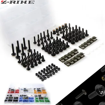 For Kawasaki ZX6R ZX7R ZX10R ZX14R NINJA650R Z800 Z1000 Universal Motorcycle Fairing Bolt Screw Nuts Washers Fastener Fixation
For Kawasaki ZX6R ZX7R ZX10R ZX14R NINJA650R Z800 Z1000 Universal Motorcycle Fairing Bolt Screw Nuts Washers Fastener Fixation