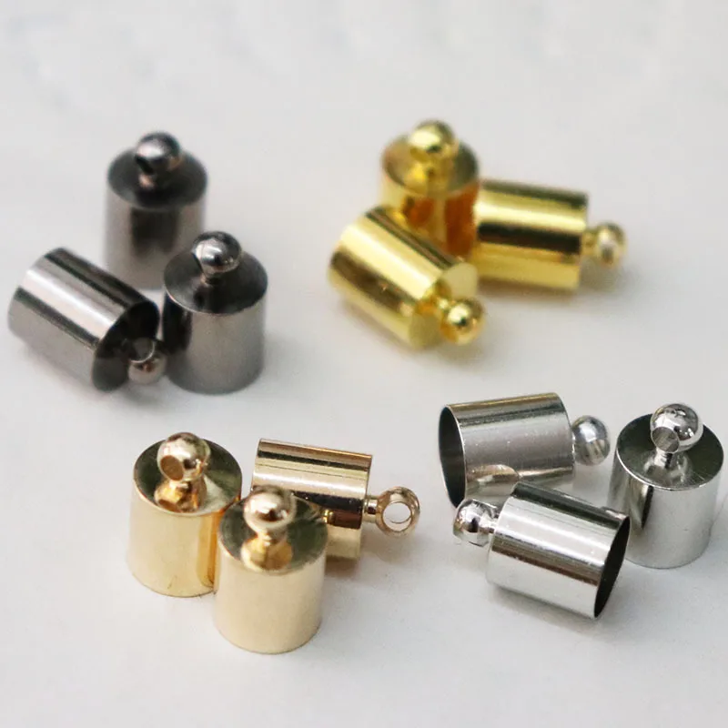 50pcs/lot 6*10mm Gold Rhodium Copper Necklace Bracelet Leather Cord End Caps Tassel Crimp End Connector for DIY Jewelry Findings
50pcs/lot 6*10mm Gold Rhodium Copper Necklace Bracelet Leather Cord End Caps Tassel Crimp End Connector for DIY Jewelry Findings