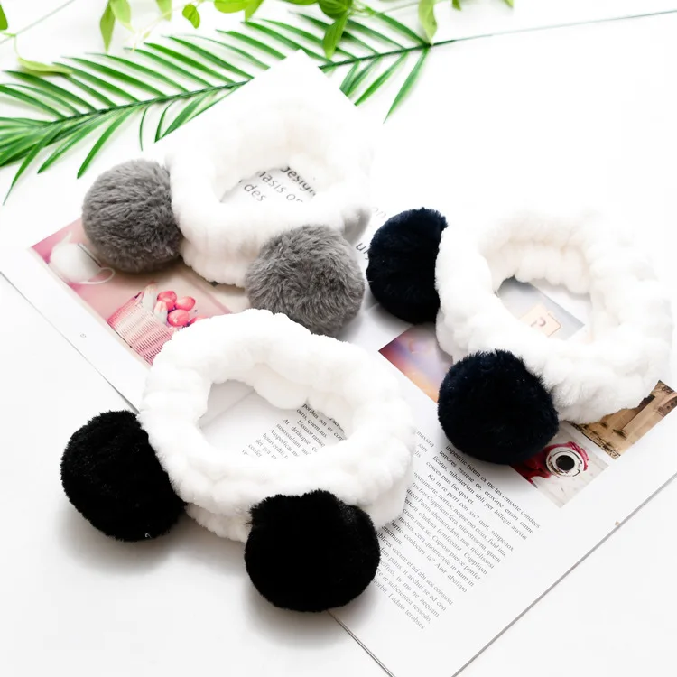 Panda Ear Soft Carol Fleece Pom Headbands Women Washing Face Makeup Girls Elastic Facial Hair Bands Spa Shower Yoga Headwrap
Panda Ear Soft Carol Fleece Pom Headbands Women Washing Face Makeup Girls Elastic Facial Hair Bands Spa Shower Yoga Headwrap