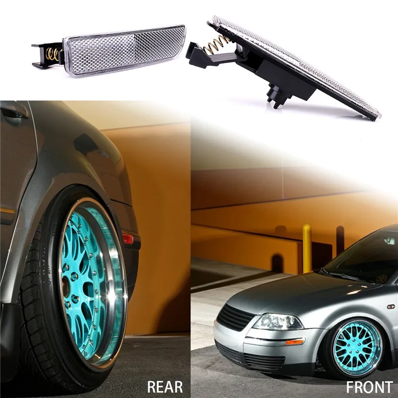 Front Rear Fender Clear Bumper Lights Side Markers For Volkswagen VW Passat B5.5 2001-2005 Turn Signal Indicators Blinker Lamps
Front Rear Fender Clear Bumper Lights Side Markers For Volkswagen VW Passat B5.5 2001-2005 Turn Signal Indicators Blinker Lamps