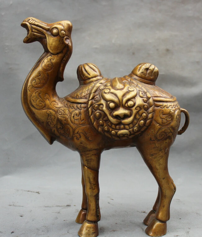 Fast shipping USPS to USA S2041 10" Chinese Fengshui Copper Auspicious Camel llama Foo Dog Mask Boby Statue
Fast shipping USPS to USA S2041 10" Chinese Fengshui Copper Auspicious Camel llama Foo Dog Mask Boby Statue