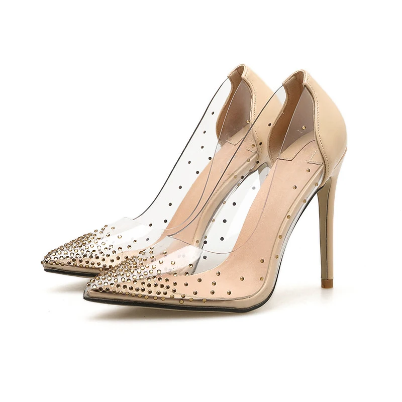 New clear high heels women shoes luxury design crystal transparent pumps ladies sexy stiletto pointed toe party wedding shoes
New clear high heels women shoes luxury design crystal transparent pumps ladies sexy stiletto pointed toe party wedding shoes