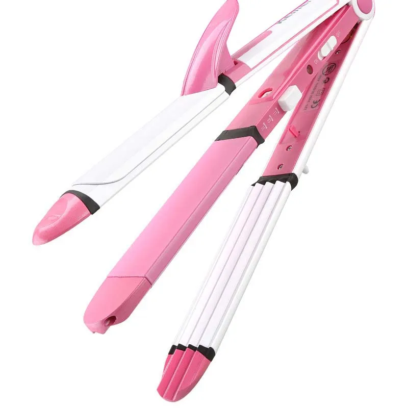 Kemei KM-1291 multi-function electric splint corn perm straight dual-use straight hair straightener folder
Kemei KM-1291 multi-function electric splint corn perm straight dual-use straight hair straightener folder