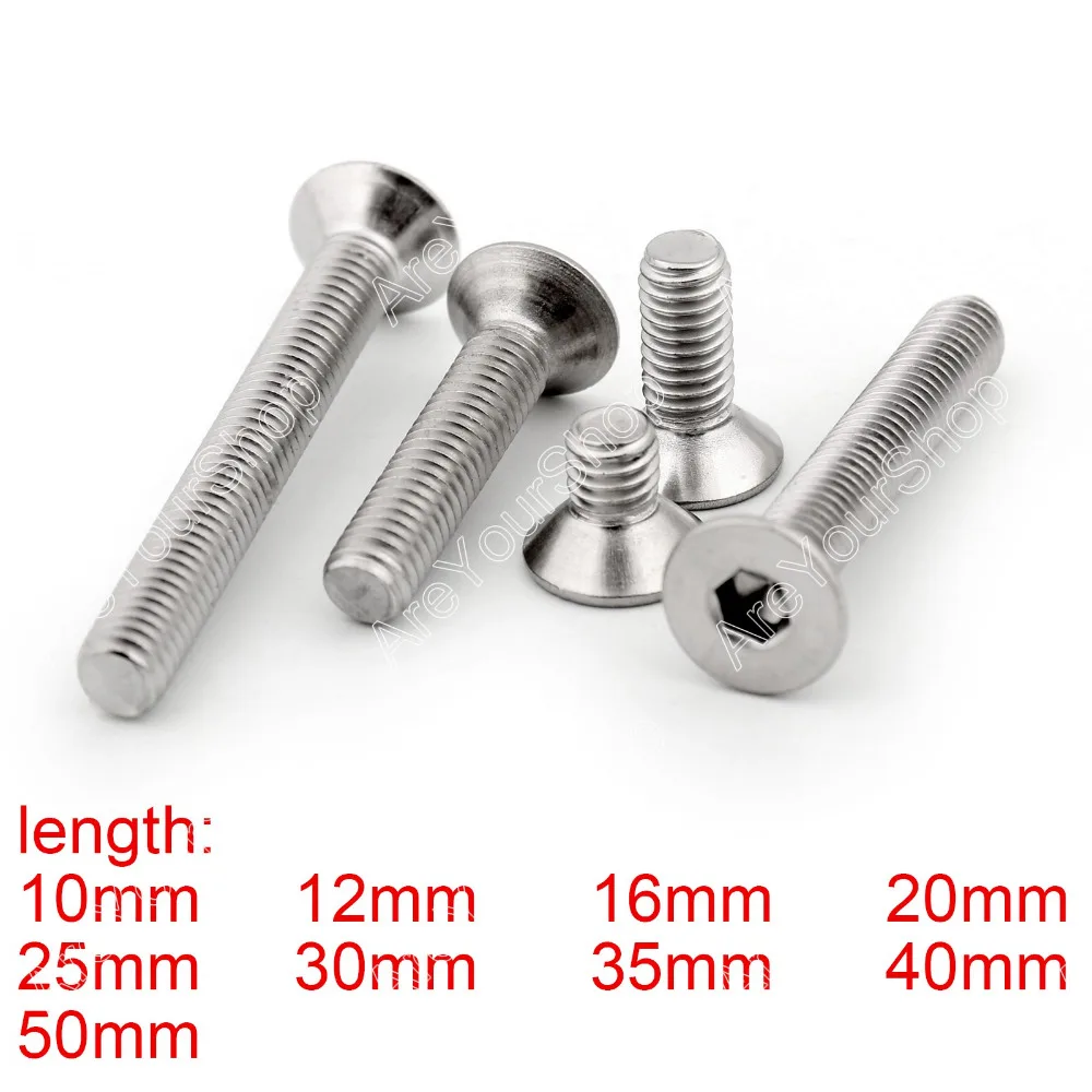 Areyourshop M6 50mm Flat Head Screw More Sizes 304 Stainless Steel Allen Hex Socket Countersunk Flat
Areyourshop M6 50mm Flat Head Screw More Sizes 304 Stainless Steel Allen Hex Socket Countersunk Flat