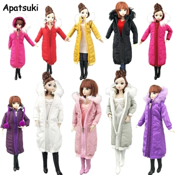 Pretty Long Coat Cotton Outfits for Barbie Doll Clothes Parka For 1/6 BJD Doll Kids Toy Winter Wear Jacket Dolls Accessories
Pretty Long Coat Cotton Outfits for Barbie Doll Clothes Parka For 1/6 BJD Doll Kids Toy Winter Wear Jacket Dolls Accessories