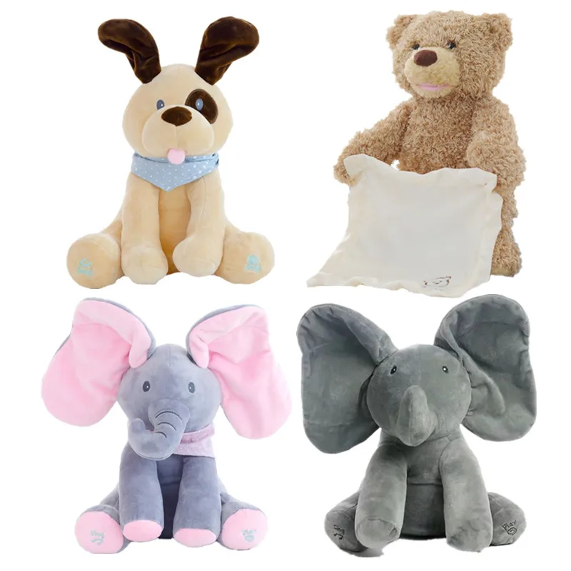 Peek Boo Elephant Bear Dog Stuffed Animals Plush Elephant Doll Play Music Bear Educational Interactive Toy For Children
Peek Boo Elephant Bear Dog Stuffed Animals Plush Elephant Doll Play Music Bear Educational Interactive Toy For Children
