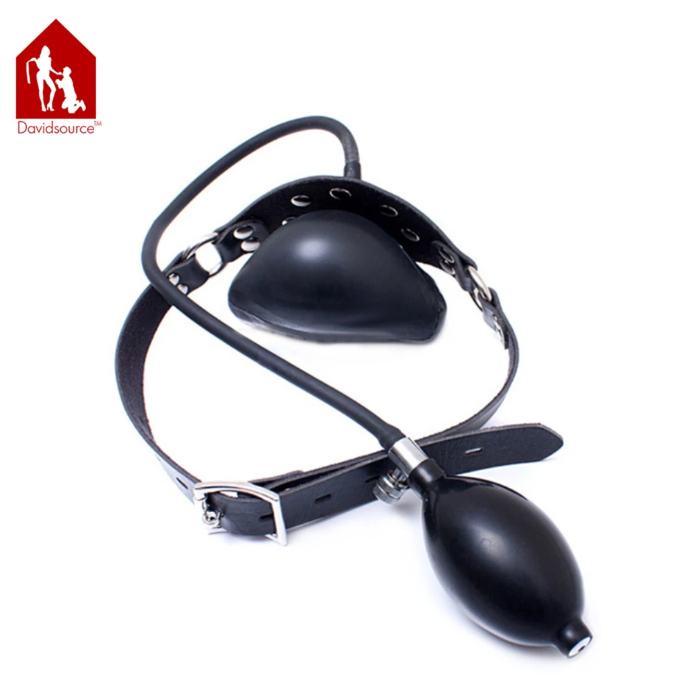 Davidsource Inflatable Mouth Gag Black Adjustable Lockable Belts Submissive Slave Training Bondage Restraint Kit Sex Toy 5 Davidsource Inflatable Mouth Gag Black Adjustable Lockable Belts Submissive Slave Training Bondage Restraint Kit Sex Toy 5