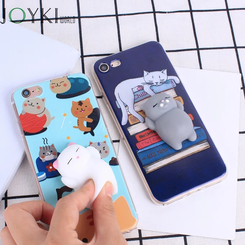 3D мягкий чехол для телефона iPhone 6 6S 7 Plus яркие цвета устойчивые к царапинам мягкие