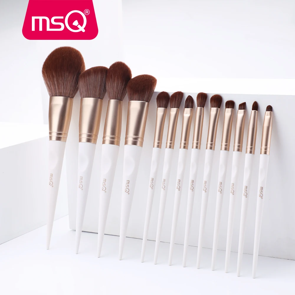 MSQ Makeup Brush Sets 13PCS/Set Foundation Eyeshadow Blush Concealer Make Up Brushes Kits Synthetic Hair White PVC Resin Handle
MSQ Makeup Brush Sets 13PCS/Set Foundation Eyeshadow Blush Concealer Make Up Brushes Kits Synthetic Hair White PVC Resin Handle