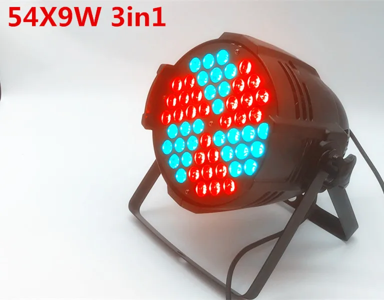 Aluminum Shell 54x9W RGB 3in1 LED Par Light DMX Stage Light Business Light Professional Flat Palin KTV Disco DJ Light
Aluminum Shell 54x9W RGB 3in1 LED Par Light DMX Stage Light Business Light Professional Flat Palin KTV Disco DJ Light