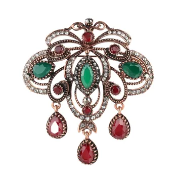 12 Pcs/Lot Baroque Style Jewelry Water Drop Flower Shape Brooches Red Green Blue Stone Lapel Pin Brooch Bulk Wholesale
12 Pcs/Lot Baroque Style Jewelry Water Drop Flower Shape Brooches Red Green Blue Stone Lapel Pin Brooch Bulk Wholesale