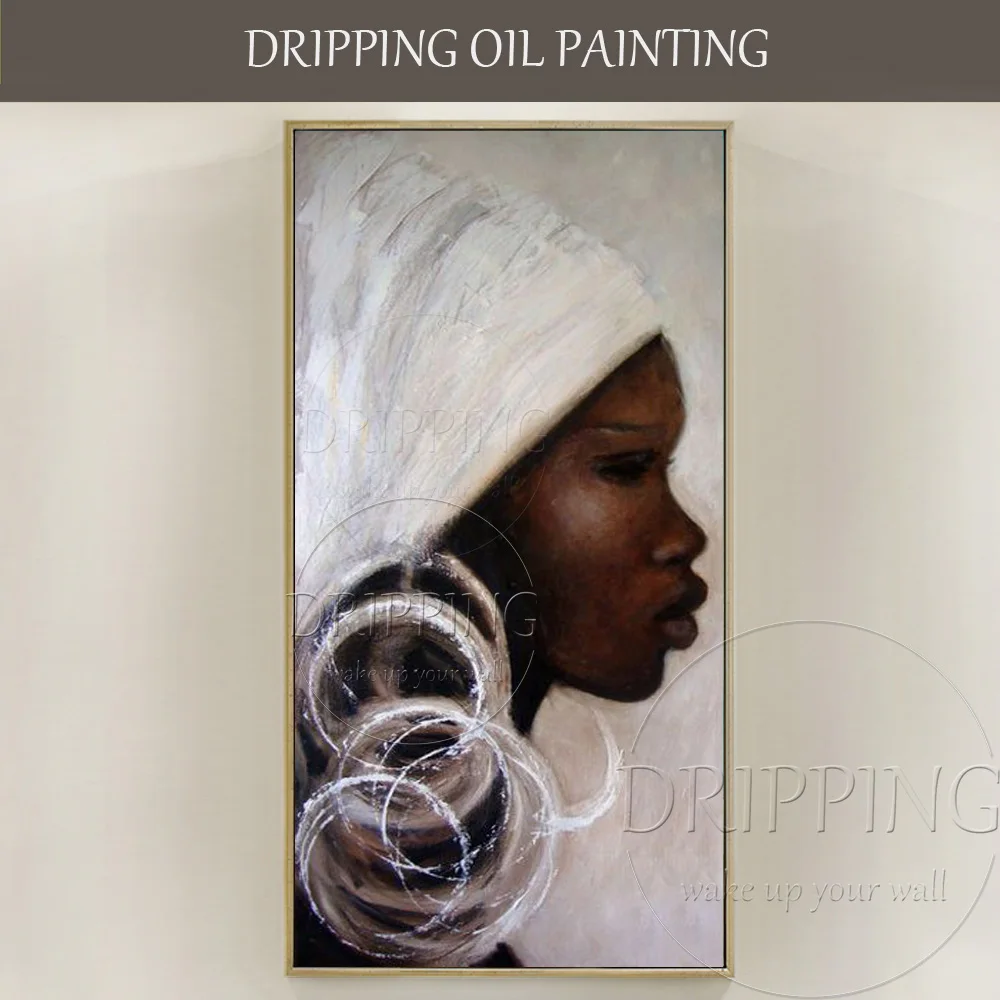 Hand-painted High Quality Abstract Africa Woman Portrait Oil Painting on Canvas Abstract Africa Woman Pictures for Living Room
Hand-painted High Quality Abstract Africa Woman Portrait Oil Painting on Canvas Abstract Africa Woman Pictures for Living Room