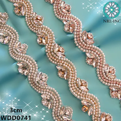 (1 YARD) Wedding pearl rhinestone applique trim gold silver bridal beaded crystal trim iron on for wedding dress WDD0741
(1 YARD) Wedding pearl rhinestone applique trim gold silver bridal beaded crystal trim iron on for wedding dress WDD0741