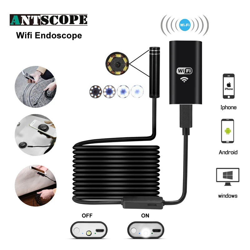 Antscope Semi Rigid Hard Tube iOS Endoscope Camera Android 720P Iphone Borescope Waterproof Camera Endoscopic Wifi Borescope 35
Antscope Semi Rigid Hard Tube iOS Endoscope Camera Android 720P Iphone Borescope Waterproof Camera Endoscopic Wifi Borescope 35