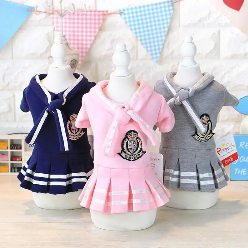 Cotton Dog Clothes Dog Dresses Clothing for Dogs Embroidery Girls School Uniforms Female Puppy ClothingYorkie Chiwawa
Cotton Dog Clothes Dog Dresses Clothing for Dogs Embroidery Girls School Uniforms Female Puppy ClothingYorkie Chiwawa