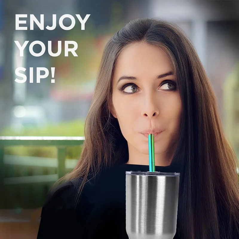 Buyer Star 18/8 Stainless Steel Straws Durable Reusable Metal Extra Long Straight and Bent 304 Drinking Straw Dream Color
Buyer Star 18/8 Stainless Steel Straws Durable Reusable Metal Extra Long Straight and Bent 304 Drinking Straw Dream Color
