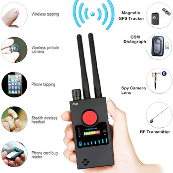 Hidden Camera Detector, RF Signal Detectors Wireless Bug Detector Detector for Hidden Camera GSM Audio Bug Sweeper Finder
Hidden Camera Detector, RF Signal Detectors Wireless Bug Detector Detector for Hidden Camera GSM Audio Bug Sweeper Finder