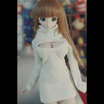 BYBJDHOME December new BJD top Doll clothes High collar Beige exposed breast sweater Photo gift Sexy props
BYBJDHOME December new BJD top Doll clothes High collar Beige exposed breast sweater Photo gift Sexy props