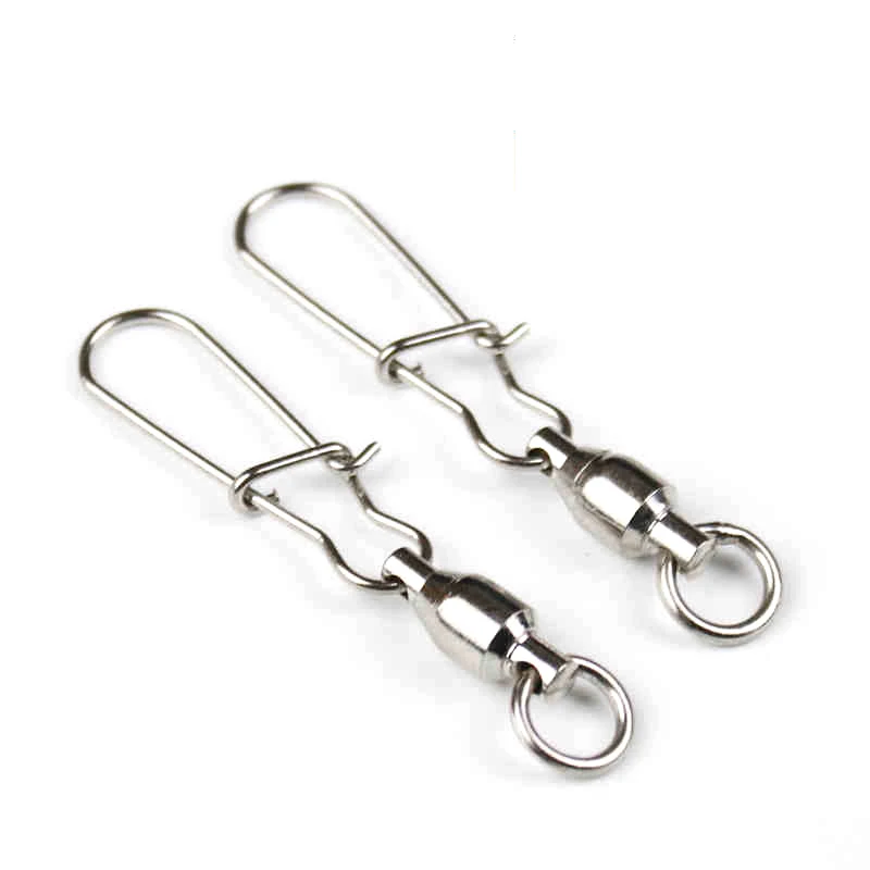 Brand Power Never Rust Fishing Rolling Swivels With Hooked Snap Fishing Accessory Connector 10pcs
Brand Power Never Rust Fishing Rolling Swivels With Hooked Snap Fishing Accessory Connector 10pcs