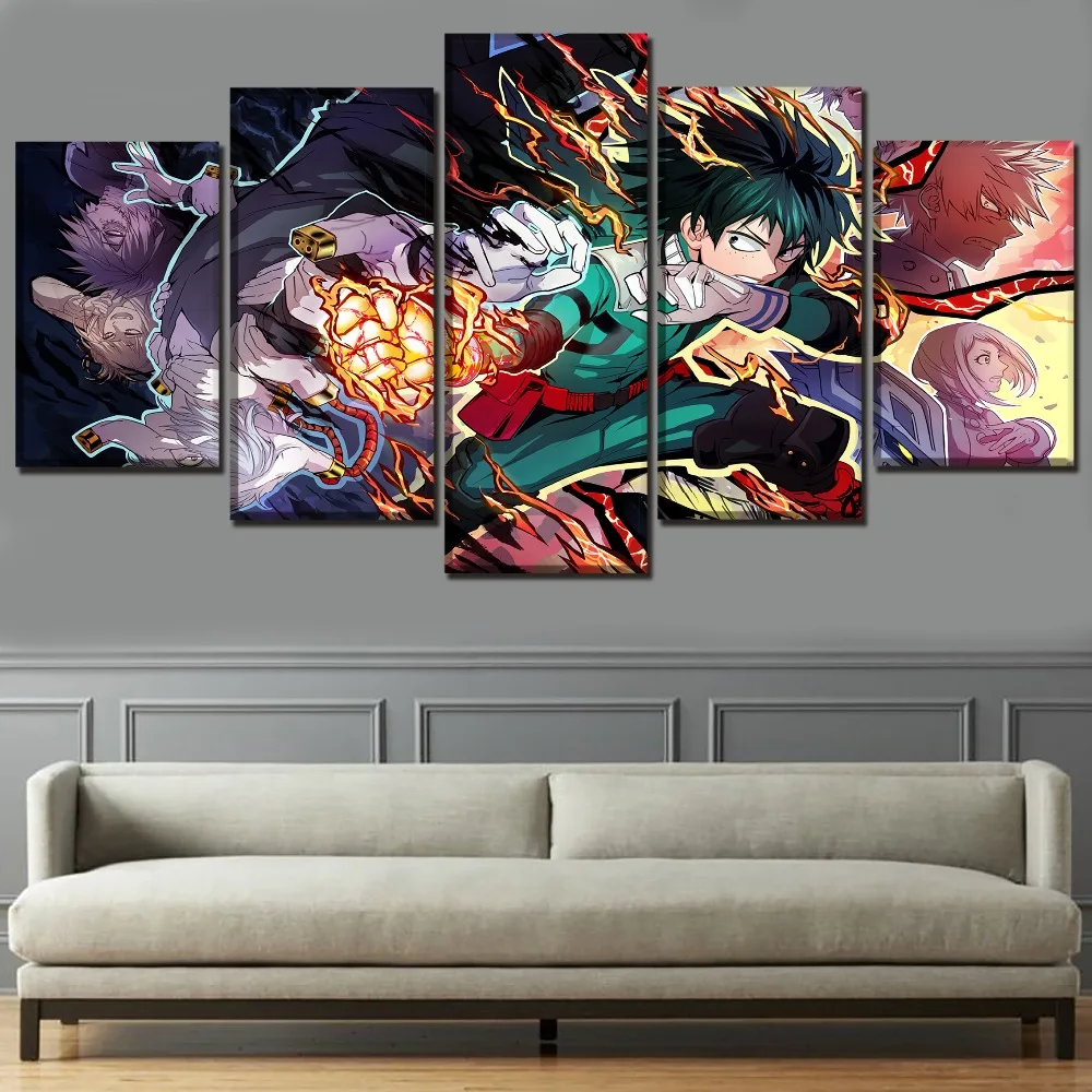 Canvas Prints 5 Piece Anime Boku no My Hero Academia Characters Poster Decor Modular Framework Wall Art Home Decorative Painting
Canvas Prints 5 Piece Anime Boku no My Hero Academia Characters Poster Decor Modular Framework Wall Art Home Decorative Painting