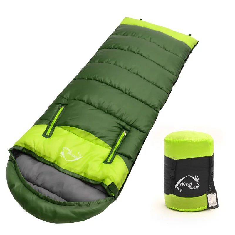 Envelope type outdoor camping sleeping bag Portable Ultralight waterproof travel by walking Cotton sleeping bag With cap
Envelope type outdoor camping sleeping bag Portable Ultralight waterproof travel by walking Cotton sleeping bag With cap