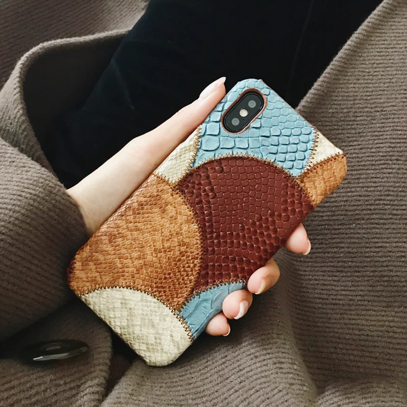 Luxury Snake Classical Skin Combine texture Phone Case for iPhone 6 6S Plus 7 8 Plus Cover PU Leather For iPhone X Cover capa
Luxury Snake Classical Skin Combine texture Phone Case for iPhone 6 6S Plus 7 8 Plus Cover PU Leather For iPhone X Cover capa