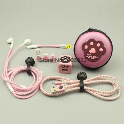 Lovely Earphone Cable Protector Case bag USB Charger stickers Spiral Cord protector for iphone 5 5s 6 6s 7 7plus Cable Winder
Lovely Earphone Cable Protector Case bag USB Charger stickers Spiral Cord protector for iphone 5 5s 6 6s 7 7plus Cable Winder