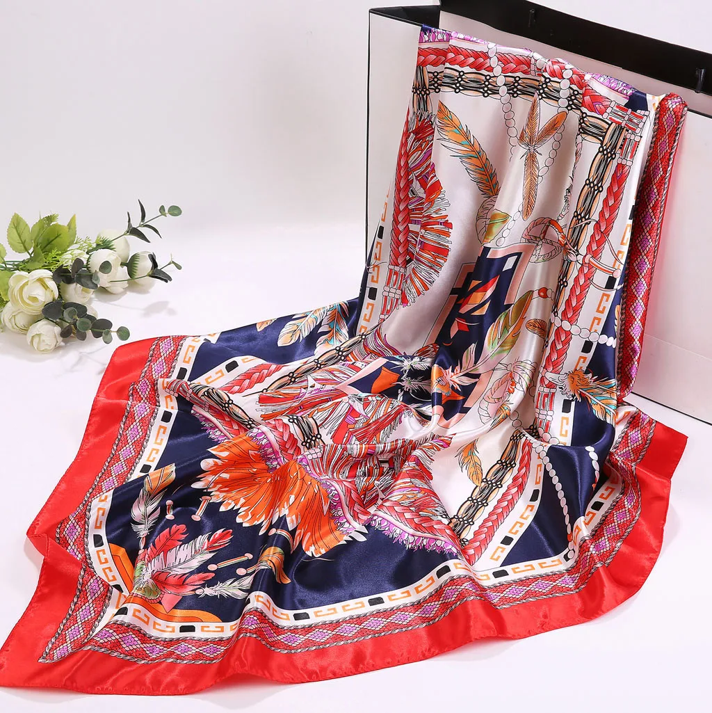 90x90cm Size Fashion Women Printed Square Scarf Neck Tie Head Wraps Elegent laydies Wear Easy Match For Clothes 706
90x90cm Size Fashion Women Printed Square Scarf Neck Tie Head Wraps Elegent laydies Wear Easy Match For Clothes 706