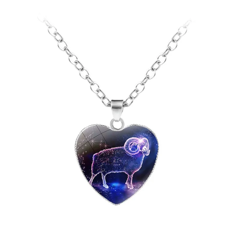 2019 Product Accessories Women's Twelve Constellation Heart-shaped Pendant Necklace 12 Constellation Pendant Lover Things
2019 Product Accessories Women's Twelve Constellation Heart-shaped Pendant Necklace 12 Constellation Pendant Lover Things
