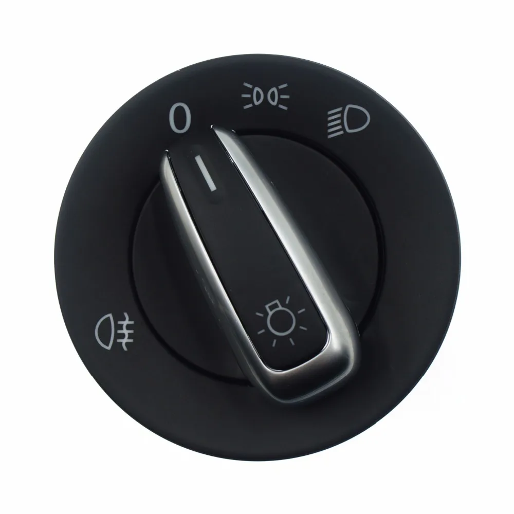 

Chrome Headling Fog Lamp Control Switch For VW Caddy III Touran Jetta Golf V VI 5 6 Jetta Passat B6 CC Rabbit OEM 3C8 941 431B