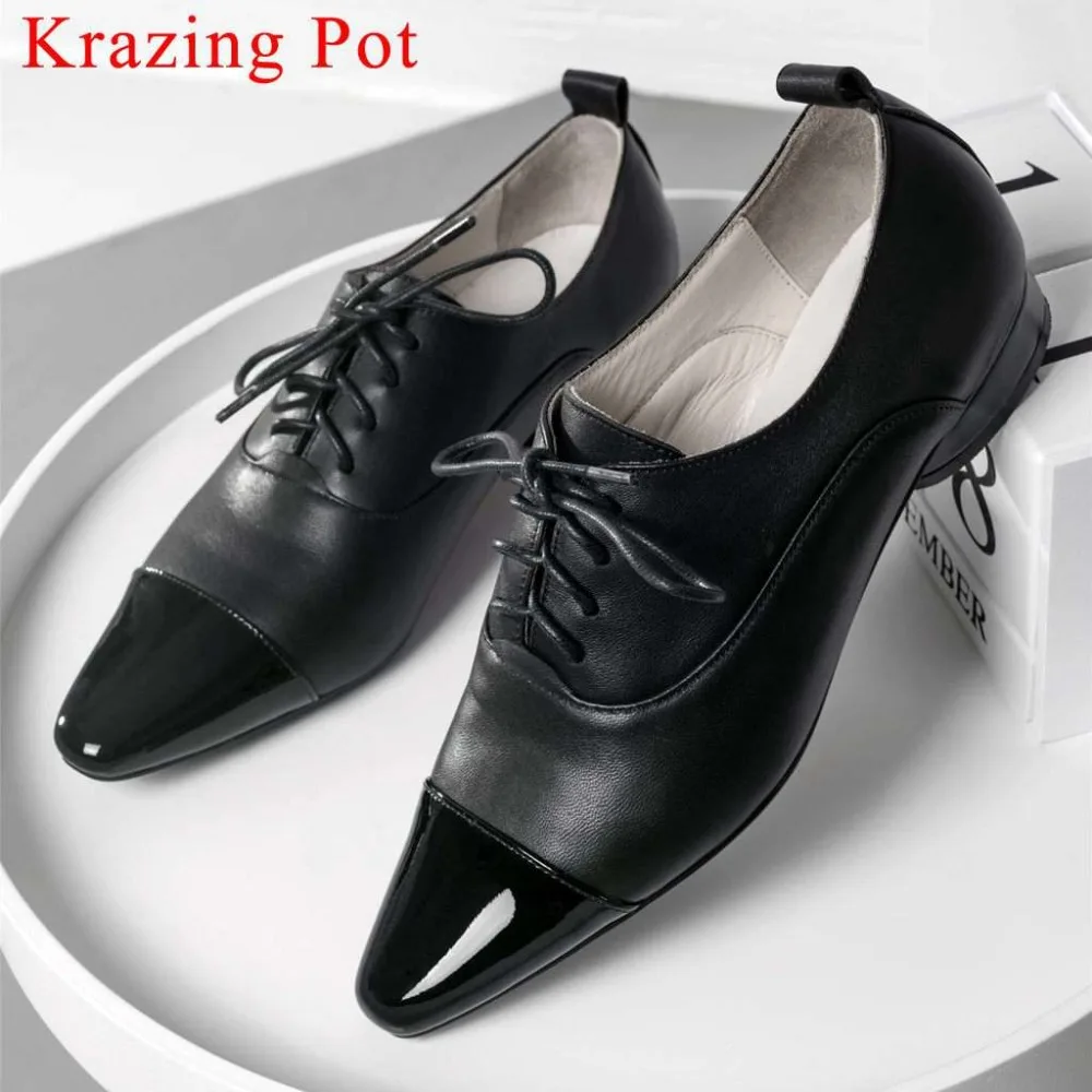2019 original design square toe low heels lace up genuine leather british school vintage dating party streetwear basic pumps L20
2019 original design square toe low heels lace up genuine leather british school vintage dating party streetwear basic pumps L20