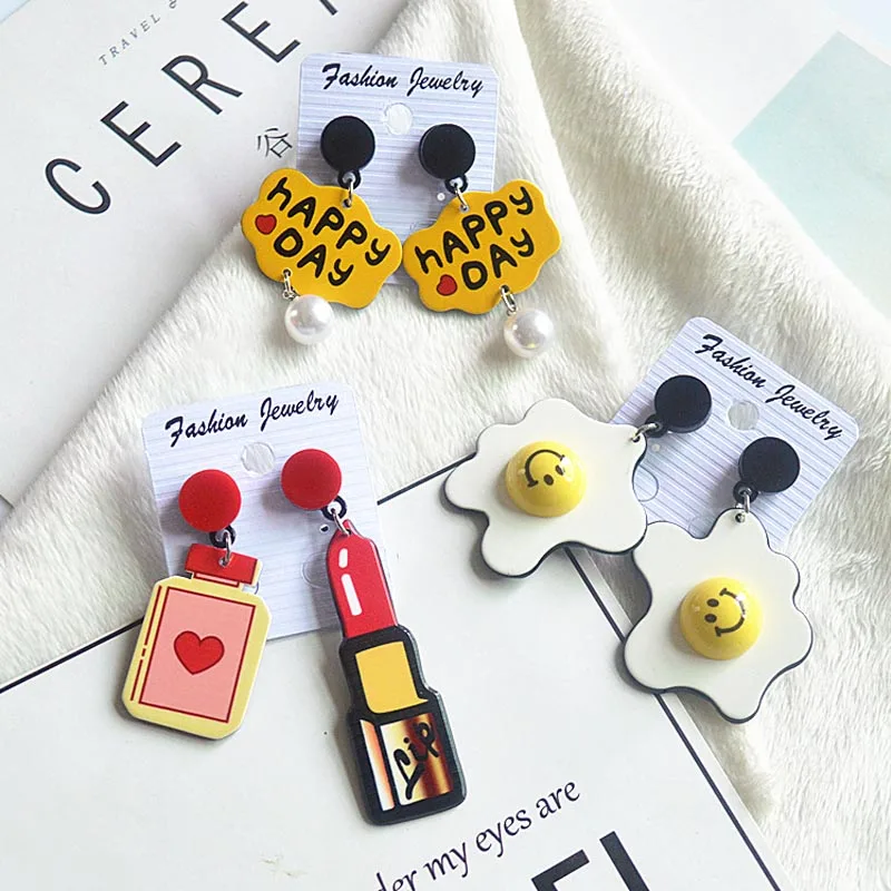 Korean Trendy Cartoon Women Earrings Fashion Personalized Women Jewelry Lovely Earrings For Women Lady Cute Design 2018 Earring
Korean Trendy Cartoon Women Earrings Fashion Personalized Women Jewelry Lovely Earrings For Women Lady Cute Design 2018 Earring