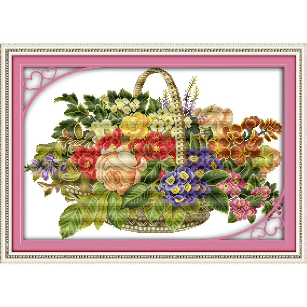 Everlasting love Flower basket (6) chinese Cross stitch kits Ecological cotton stamped printed 14C DIY gift Christmas decoration
Everlasting love Flower basket (6) chinese Cross stitch kits Ecological cotton stamped printed 14C DIY gift Christmas decoration