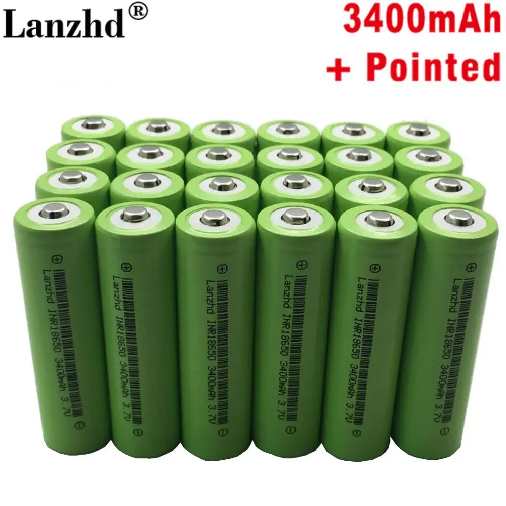 24PCS 18650 Battery VTC7 3.7V 3400mAh Li-ion 30A Discharge Rechargeable Battery 18650 for samsung US18650VTC7 batteries Pointed
24PCS 18650 Battery VTC7 3.7V 3400mAh Li-ion 30A Discharge Rechargeable Battery 18650 for samsung US18650VTC7 batteries Pointed
